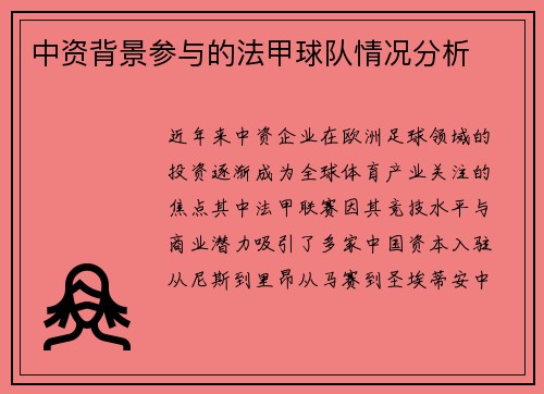 中资背景参与的法甲球队情况分析